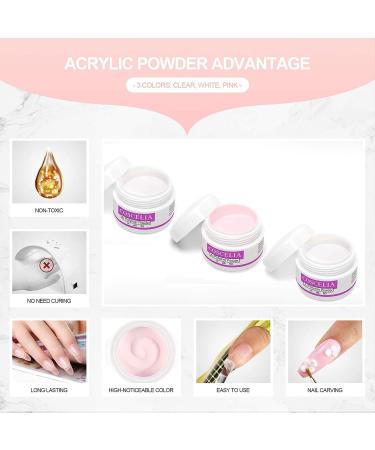 Acrylic Nail Kit Set Professional Acrylic with Everything for Beginners Acrylic Powder Set with Glitter Powder False Tips Nail Art Rhinestones Decoration Acrylic Nail Brush Manicure Tools Nail Kit Gift for Women - Buy Online on GoSupps.com