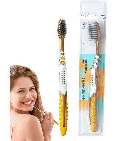 Soft Bristle Toothbrush & Dental Floss Set - Ideal for Sensitive Teeth | Travel-Friendly Gift for Men & Women - Buy Online on GoSupps.com