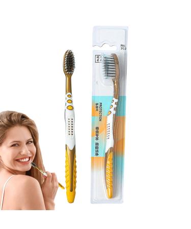Soft toothbrush manual toothbrush with soft bristles toothbrush for sensitive gums tooth cleaning brush soft toothbrush with dental floss for family women and friends