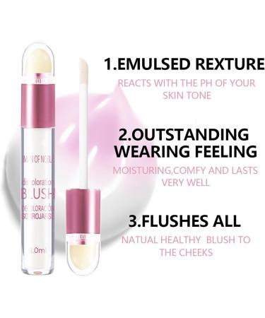 Moisturizing Rouge Blush Waterproof Face Blush Stick - Temperature Control Face Blush | Natural Lightweight Lip & Cheek Tint for Face  - Buy Online on GoSupps.com