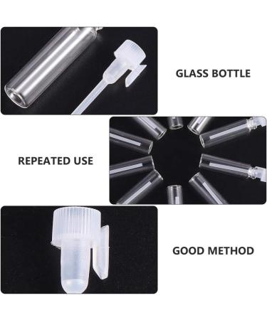 Buy Lurrose 50 Pack Mini Glass Perfume Sample Bottles - 1ml Empty Bottles for Essential Oils & Aromatherapy - Perfect for Home & Travel - Buy Online on GoSupps.com