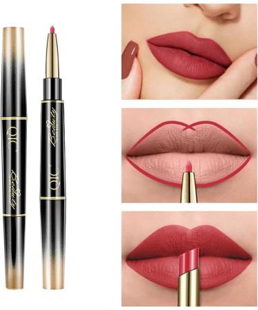 Waterproof Long-Lasting Matte Lip Liner Pencil - Moisturizing Lip Makeup (#05) - Buy Online on GoSupps.com