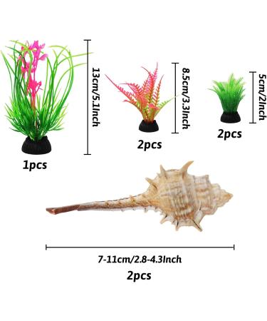 Ouzo 12-Piece Aquarium Accessories | Plastic Plants & Natural Decoration for Stunning Aquariums - Buy Online on GoSupps.com