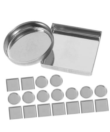 90 Pcs Aluminum Empty Blusher & Eyeshadow Palette Pans - Square Metal Makeup Container | 2.5x2.5cm - Buy Online on GoSupps.com