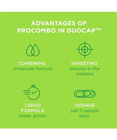 ProCombo - The Smart synbiotic with targeted delivery of The Good Bacteria. Double Capsule and Liquid Formula for Fast Results. 1 Capsule per Day(Pack of 3) - Buy Online on GoSupps.com