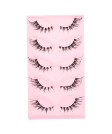 POPETPOP 5 Pairs False Lashes Fake Eyelashes False Eyelash Eyelashes Natural Look Eyelashes Bulk Makeup Lash Lashes in Bulk Eye Lash Extension Eye Lashes Extend Make up Artificial Fiber
