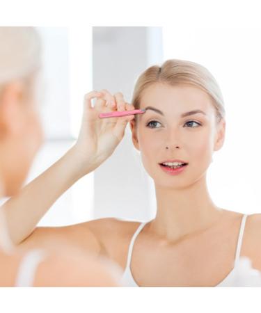 Remboh Professional Stainless Steel Slant Tweezers - Precision Eyebrow Tweezers (Pink, Pack of 2) - Buy Online on GoSupps.com