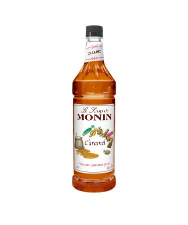 Monin - Caramel Syrup, Rich and Buttery, Great for Desserts, Coffee, and Cocktails, Gluten-Free, Non-GMO (1 Liter) 33.8 Fl Oz (Pack of 1) - Buy Online on GoSupps.com