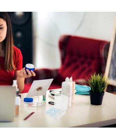 Heallily 4-Piece Colored Contact Lenses Case - Travel-Friendly Durable ABS Holder for Eye Care & Lens Storage - Buy Online on GoSupps.com