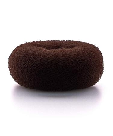 AJOY 2 Pieces Extra Large Bun Maker  4 4.5inch Big Hair Donut  Sock Bun Form Holder for Thick and Long Hair  for Women and Girls  XL Large Foam Ponytails Bun Roller Doughnut  Brown