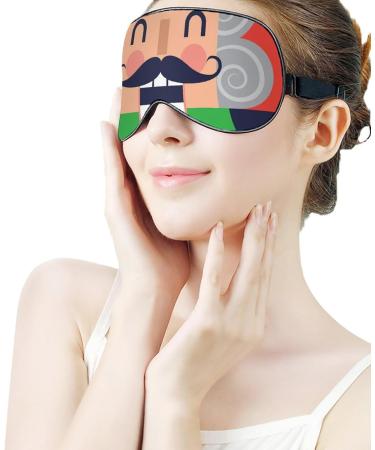 Funny Christmas Nutcracker Sleep Mask for Men & Women | Soft Eye Mask with Adjustable Strap | Comfortable Blindfold for Night Sleep - Buy Online on GoSupps.com