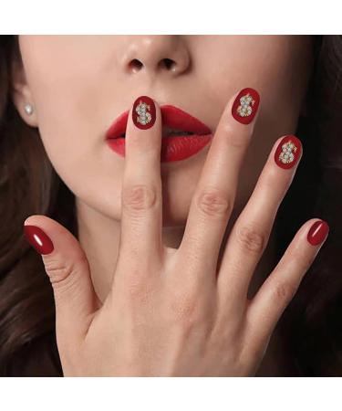 RUNRAYAY 40Pcs 3D Dollar Sign Nail Art Charms with Rhinestones Gold Nail Studs Diamonds for Nail Art Accessories Retro Nail Jewelry Decoration for DIY Crafts Nail Decor - Buy Online on GoSupps.com