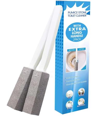 Pumice Stone Toilet Cleaner Set with Handle - Strong Cleaning Power for bathroom & Kitchen - Toilet Bowl Scrubber - Buy Online on GoSupps.com