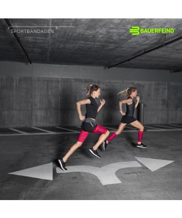 Bauerfeind Compression Skylight Bandage - Unisex Sports Compression Sleeves for Upper Leg (1 Pair) - Extra Long Green - Perfect for Ball & Endurance Sports - Buy Online on GoSupps.com