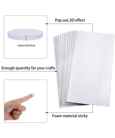 Outus 2376 Foam Dots 3 Sizes Dual-Adhesive 3D Pop Foam Mounts for Craft DIY Art Scrapbooking - 12 Sheets - Buy Online on GoSupps.com