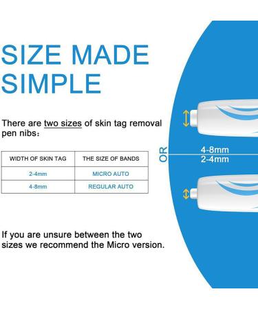 AQSQWQ Skin Tag Treatment Kit Auto Skin Tag Remover Kit Wart Removal Kit 2-8mm 2 in 1 Skin Tag Treatment Kit Suitable for All Body Parts - Buy Online on GoSupps.com