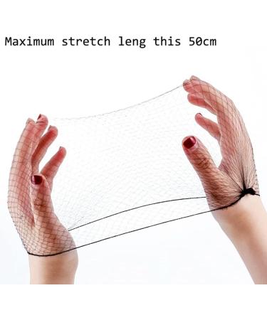 Bestomrogh 20 Pcs Invisible Hair Nets for Hair Buns and Wigs - Elastic Edge Hair Fixing for Ballet Dance and Nurses (Black) - Buy Online on GoSupps.com