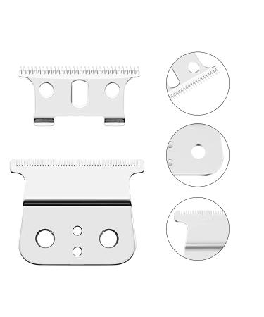 Andis T Outliner 2 Pack Blades | GTX Replacement T Liner Clipper Blades - Silver Steel - Buy Online on GoSupps.com