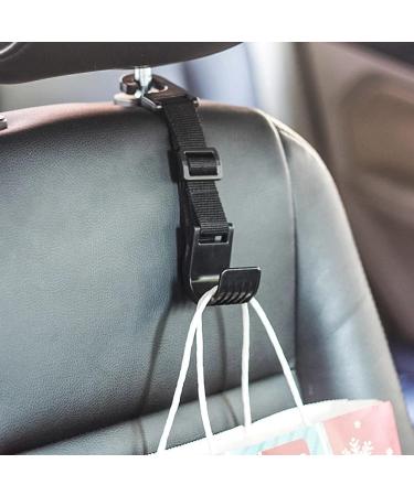 Multi-Functional Auto Car Seat Headrest Hanger Bag Hook Holder for Bag Purse Cloth Grocery Storage Auto Fastener Clip - Buy Online on GoSupps.com