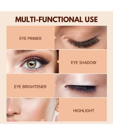 IMAKEUPNOW Eyeshadow Primer Cream Eye Primer with Ice Cream-like Texture for Long Lasting Powder Grip Enhances Color Payoff Eye Makeup Prevents Eyelid Staining for All Skin Type - Matte Sheer - Buy Online on GoSupps.com