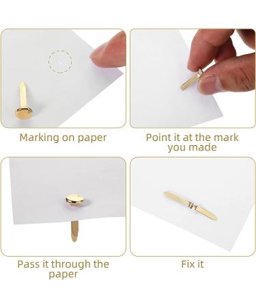 500 Pieces Mini Brads Fasteners Brass Paper Fasteners Metal Fasteners Round Pastel Brads for Scrapbooking Crafts DIY Projects (0.5 Inch  0.7 Inch  1 Inch) - Buy Online on GoSupps.com