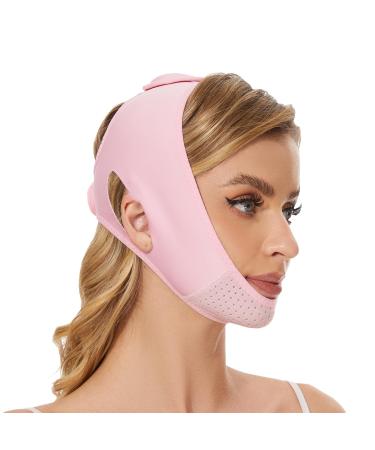 Double Chin Reducer V line Mask Face Tape Shaper Chin Strap for Women Jaw Exerciser