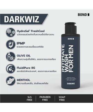 Darkwiz Bond Wash Intimate Wash for Men 130ml - Gentle Cleansing for Men's Intimate Areas - Buy Online on GoSupps.com