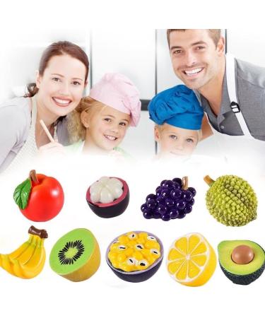 Artificial Fake Miniature Fruit Apples/Oranges/Bananas/Peach Toys Decorative Fruit Fake Accessories Decor Craft Model - Buy Online on GoSupps.com