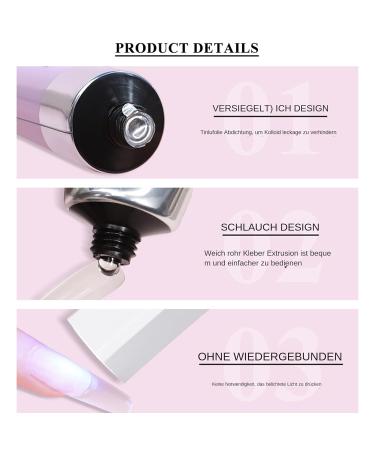 Generisch Nail adhesive gel - Solid texture glue - Acrylic kit - Small pot with fast-drying properties - Rhinestones for artificial nail pressing and manicures - Buy Online on GoSupps.com