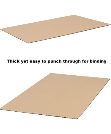 SHEUTSAN 100 Pack 8.5 x 11 Inches Chipboard Sheets Medium Weight 50 Point Chipboard  Brown Recyclable Corrugated Cardboard Pads for Albums Cover  Scrapbooking  Documents Prints Backing - Buy Online on GoSupps.com