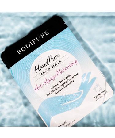 Bodipure HandPure Hand Mask - Intensive Repair Treatment for Dry Cracked Hands - Moisturizing Gloves for Women and Men - 12 Pack - Buy Online on GoSupps.com