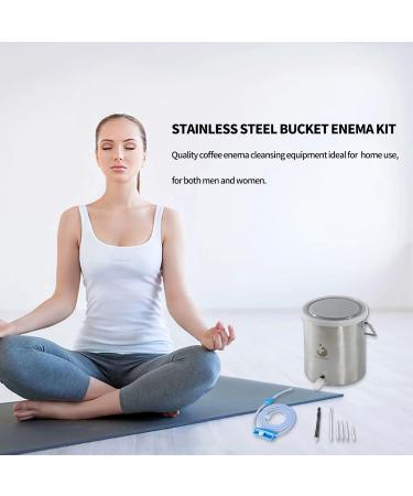 Topquafocus 2L Knlistier-Eimer Kit Leak-Proof Stainless Steel Intestinal Cleaning Bucket for Home Use | Blue - Buy Online on GoSupps.com