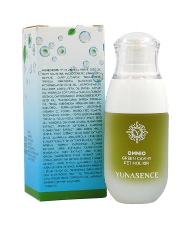 YUNASENCE OMNIO Green Cavi-R Retinolixir | Anti-Aging & Anti-Wrinkle Serum with 3% Bakuchiol Marula Vitamin C & Chaga Mushroom - Shop Internationally - Buy Online on GoSupps.com