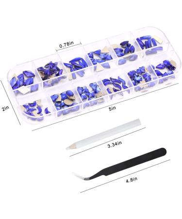 120 Pieces Flatback Rhinestones for Crafts Nail Gems Gemstones Crystals Jewels Craft Glass Diamonds Stones Bling Bedazzler Kit with Tweezers and Picking Pen 12 Colors 12 Shapes Rhinestones for - Buy Online on GoSupps.com