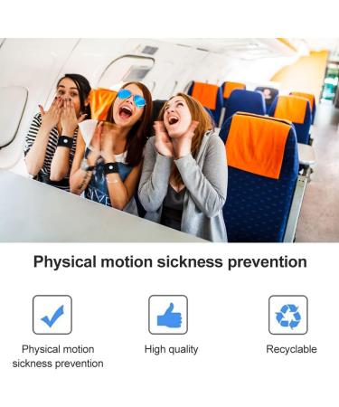 4 Pairs Motion Sickness Bands - Travel Wristbands for Car Sea & Air - Nausea Relief Wristbands (Black - Buy Online on GoSupps.com