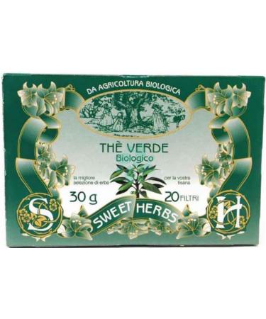  Apicoltura Brezzo Sweet Herbs | Pure Organic Green Tea | Oriental Green Tea without Flavours - 2 x 20 Filters in Individual Bags (60 Gr) - Buy Online on GoSupps.com