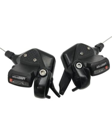 microSHIFT MTB Triple 3x9 Speed Shift Levers TS70-9 - Mountain Bike Shifters Compatible with Shimano - DIP Conjoined Design - Buy Online on GoSupps.com