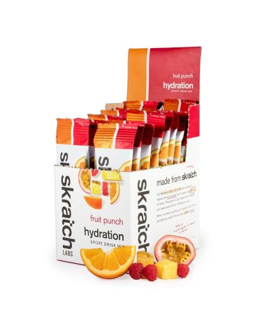 SKRATCH LABS Sport Hydration Drink Mix | Poudre de glucides et d' lectrolytes | 20x22g | Punch aux fruits | Endurance entra nement comp tition |Sans gluten Vegan Keto
