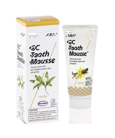 G_C ToothMousse Toothpaste Fresh Vanilla Flavour Made in USA Sugar Free - 40 Gram
