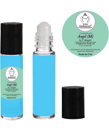 ZEKA PARFUMERIE Compare to Aroma Compatible with Angel by T. Mugler for Men Fragrance Body Oil on 1/3 oz (9.86ml) Travel Size Roll-On Botlle - Buy Online on GoSupps.com