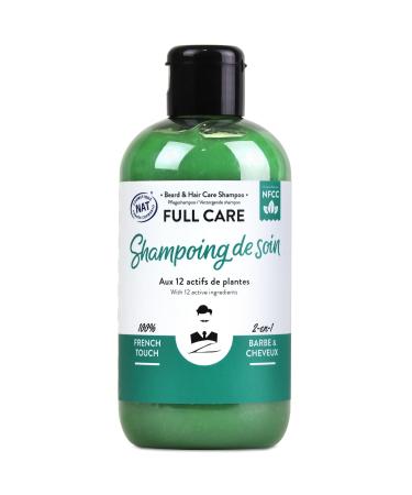 MONSIEUR BARBIER Monsieur Barbier : Full Care Sulfate Free Beard and Hair Shampoo - 2-in-1 French Product Nourishing Natural Anti-Hair Loss for Complete Care with Sandalwood Fragrance - 250 ml