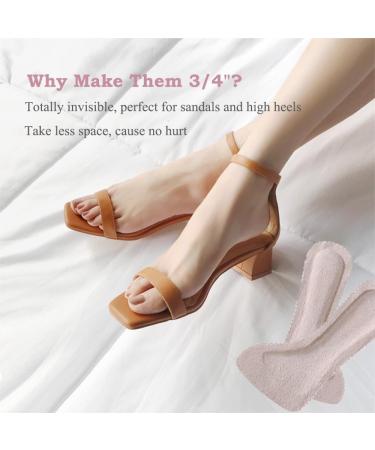 Pigskin High Heel Cushion Inserts for Women - 3/4 Invisible Self-Adhesive Insoles for Dress Shoes Sandals & Boots - Arch Support Anti-Slip Ultra-Absorbent - Apricot (Size 8-9 - Buy Online on GoSupps.com