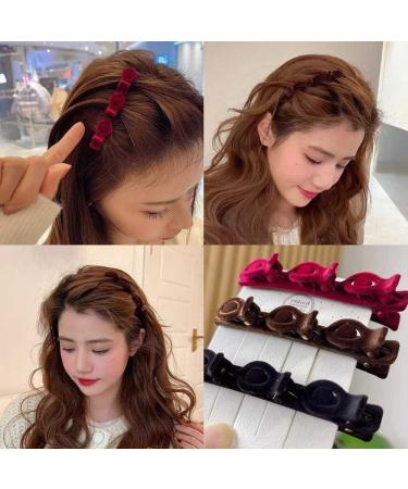 Hair Clips 4 Pack Double Layer Twist Plait Clip for Styling - Black - Buy Online on GoSupps.com