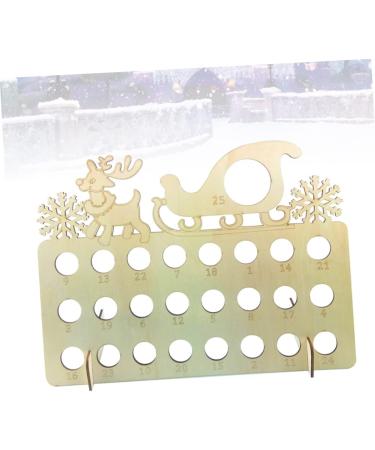 Zerodeko 1pc Xmas Calendar Wooden Plaque Calendar Christmas Advent Calendar Ornaments Chocolate - Buy Online on GoSupps.com