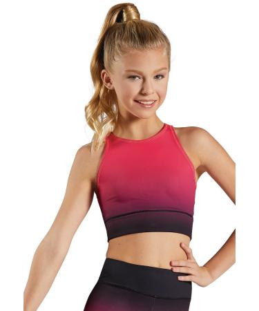 Balera Leggings Girls Pants for Dance with Mesh Ankle Length Bottoms Small  White