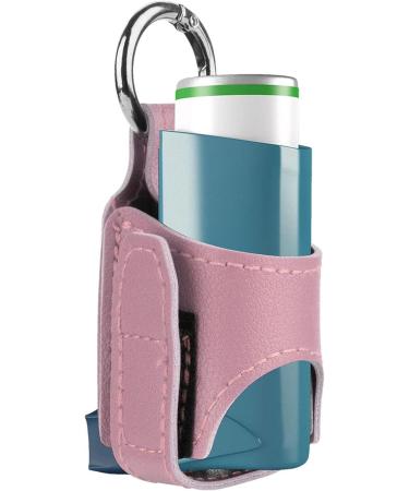 FACYNDE Inhaler Holder for Children - Lightweight PU Leather Case with Metal Buckle for Inhalators - Ideal for Hiking Travel & Everyday Use - Pink - Buy Online on GoSupps.com