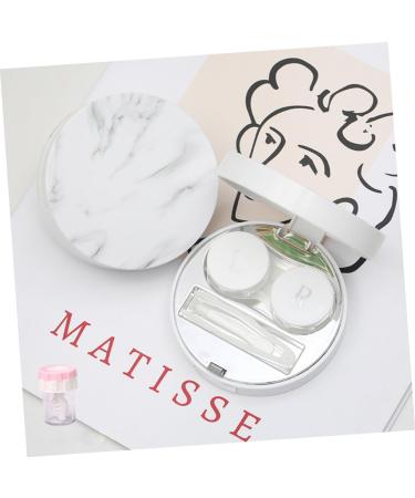 Homsfou 3 STK Rabbit Contact Lens Case Holder - Travel Set with Marbling Design | International Shipping Available - Buy Online on GoSupps.com
