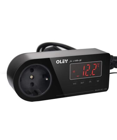 Digital temperature controller with NTC sensor thermostat temperature controller socket heating cool temperature switch for greenhouse aquarium fermentation room reptile terrarium
