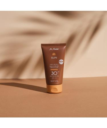 M. Asam Sun Care & Protect Body Sonnen Cream LSF 30 - Vegan Waterproof Sunscreen with Shea Butter & Vitamin E - Immediate UV Protection (150ml) - Buy Online on GoSupps.com