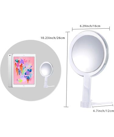 Buy B Beauty Planet Double-Sided Round Vanity Mirror - 1x/30x Magnification Handheld & Stand - Perfect for Women's Daily Makeup - Transparent 6in - Buy Online on GoSupps.com